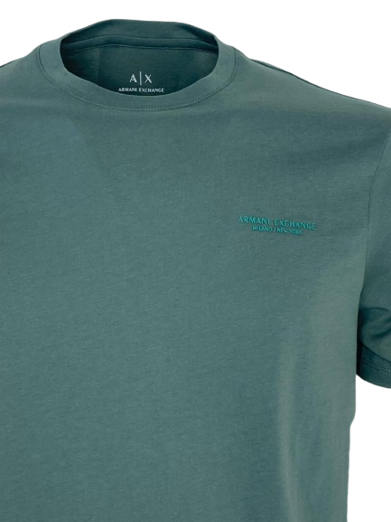 Tshirt SUN68 uomo verde in maglia