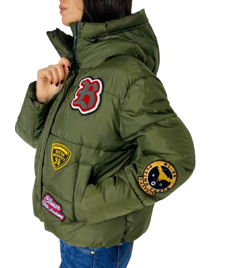 Vicolo Parka Militare Verde Vicolo Giacca Con Cappuccio Militare