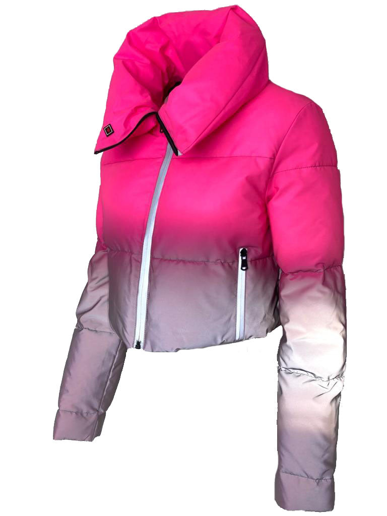 Bershka Pembe Mont Bershka Giubbotti Giacca Invernale Bershka