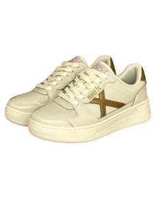 SNEAKERS DONNA BEIGE/ORO POINT 03-05