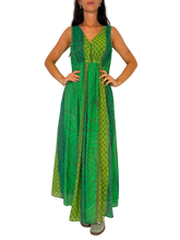 Carica l'immagine nel visualizzatore di Gallery, ABITO DONNA VERDE LUNGO
