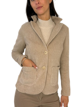 Carica l&#39;immagine nel visualizzatore di Gallery, GIACCA DONNA MONOPETTO BEIGE
