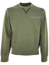 Carica l'immagine nel visualizzatore di Gallery, FELPA UOMO GIROCOLLO VERDE MILITARE
