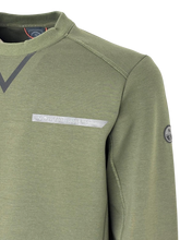 Carica l'immagine nel visualizzatore di Gallery, FELPA UOMO GIROCOLLO VERDE MILITARE
