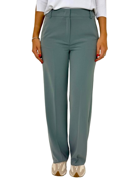PANTALONE DONNA VERDE ACQUA