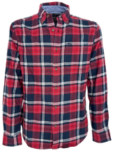 Carica l'immagine nel visualizzatore di Gallery, CAMICIA UOMO FANTASIA CHECK ROSSO/BLU
