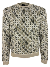 Carica l'immagine nel visualizzatore di Gallery, PULLOVER UOMO BEIGE FANTASIA GIROCOLLO
