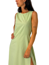 Carica l'immagine nel visualizzatore di Gallery, ABITO DONNA VERDE PISTACCHIO LUNGO
