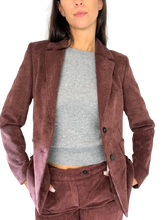 Carica l&#39;immagine nel visualizzatore di Gallery, GIACCA DONNA BORDEAUX IN VELLUTO
