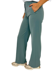 PANTALONE DONNA VERDE ACQUA