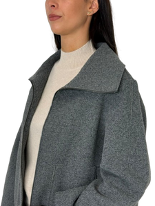 CAPPOTTO DONNA GRIGIO CORTO