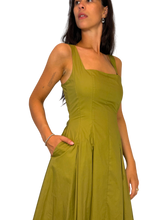 Carica l'immagine nel visualizzatore di Gallery, ABITO DONNA VERDE A PALLONCINO
