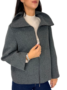 CAPPOTTO DONNA GRIGIO CORTO