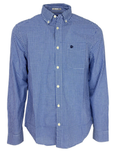 Carica l'immagine nel visualizzatore di Gallery, CAMICIA UOMO AZZURRA FANTASIA CHECK
