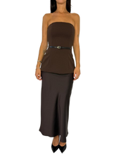 Carica l&#39;immagine nel visualizzatore di Gallery, ABITO DONNA MARRONE
