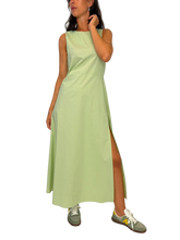 Carica l'immagine nel visualizzatore di Gallery, ABITO DONNA VERDE PISTACCHIO LUNGO
