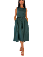 Carica l'immagine nel visualizzatore di Gallery, ABITO DONNA VERDE 100% COTONE
