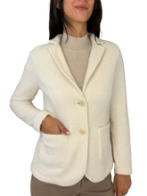 Carica l&#39;immagine nel visualizzatore di Gallery, GIACCA DONNA MONOPETTO PANNA
