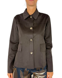 GIACCA DONNA MARRONE MONOPETTO