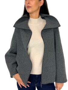 CAPPOTTO DONNA GRIGIO CORTO