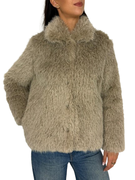 ECO-PELLICCIA DONNA BEIGE