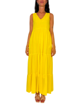 Carica l'immagine nel visualizzatore di Gallery, ABITO DONNA LUNGO GIALLO
