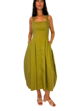 Carica l'immagine nel visualizzatore di Gallery, ABITO DONNA VERDE A PALLONCINO
