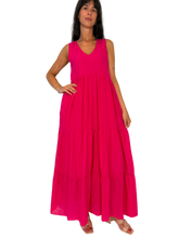 Carica l'immagine nel visualizzatore di Gallery, ABITO DONNA LUNGO FUCSIA
