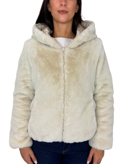 GIUBBOTTO DONNA CORTO PANNA IN ECO-PIUMA