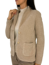 Carica l&#39;immagine nel visualizzatore di Gallery, GIACCA DONNA MONOPETTO BEIGE
