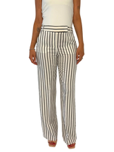 Carica l'immagine nel visualizzatore di Gallery, PANTALONE DONNA BIANCO A RIGHE
