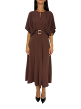 Carica l&#39;immagine nel visualizzatore di Gallery, ABITO DONNA MARRONE
