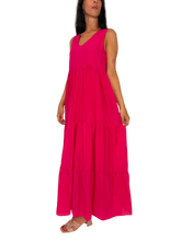 Carica l'immagine nel visualizzatore di Gallery, ABITO DONNA LUNGO FUCSIA
