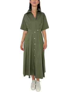 ABITO DONNA CHEMISIER VERDE MILITARE