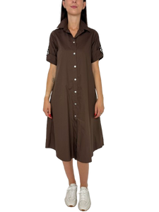 ABITO DONNA CHEMISIER MARRONE