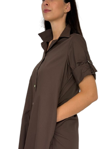 ABITO DONNA CHEMISIER MARRONE