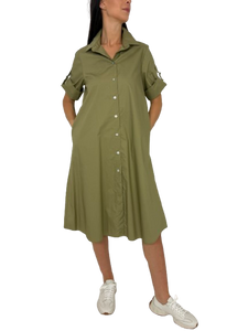 ABITO DONNA CHEMISIER VERDE