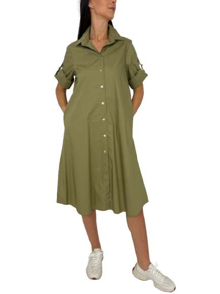 ABITO DONNA CHEMISIER VERDE