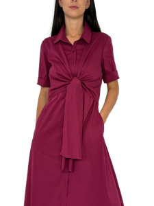 ABITO DONNA CHEMISIER BORDEAUX