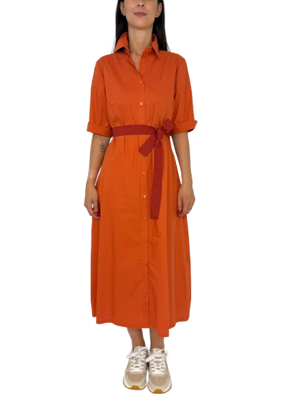 ABITO DONNA CHEMISIER ARANCIO