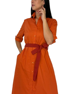 ABITO DONNA CHEMISIER ARANCIO