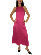 Carica l'immagine nel visualizzatore di Gallery, ABITO DONNA FUCSIA RASO

