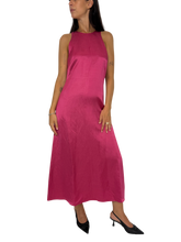 Carica l'immagine nel visualizzatore di Gallery, ABITO DONNA FUCSIA RASO
