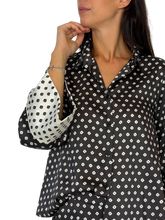 Carica l'immagine nel visualizzatore di Gallery, CAMICIA DONNA BIANCO/NERO
