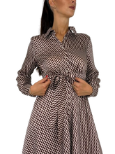 Carica l&#39;immagine nel visualizzatore di Gallery, ABITO DONNA FANTASIA BORDEAUX
