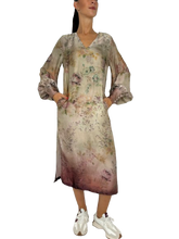 Carica l&#39;immagine nel visualizzatore di Gallery, ABITO DONNA FANTASIA FLOREALE BEIGE
