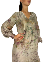 Carica l&#39;immagine nel visualizzatore di Gallery, ABITO DONNA FANTASIA FLOREALE BEIGE
