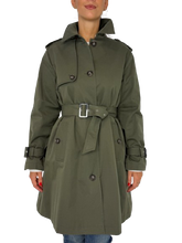 Carica l&#39;immagine nel visualizzatore di Gallery, TRENC DONNA VERDE MILITARE DOPPIO PETTO
