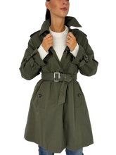 Carica l&#39;immagine nel visualizzatore di Gallery, TRENC DONNA VERDE MILITARE DOPPIO PETTO
