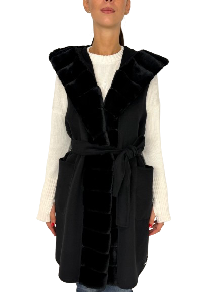 GILET DONNA NERO